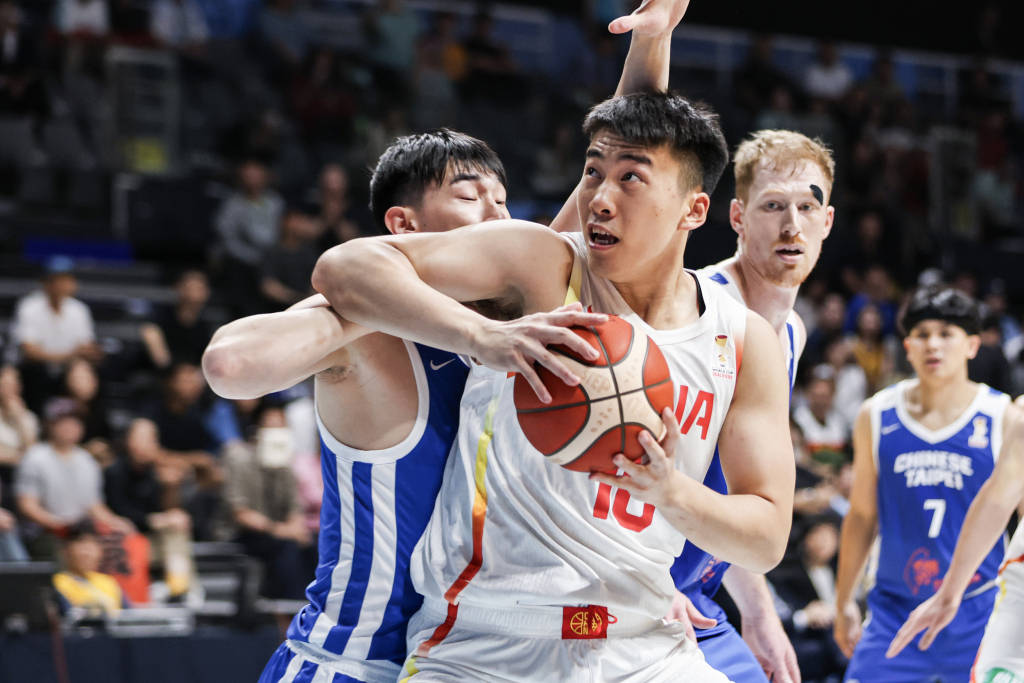 中国男篮92比74中国台北,晋级世预赛第二阶段